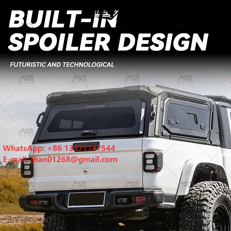 2025  Modified Parts Pickup Camper Shell Truck Topper High Cover  Modified Trunk Lid Truck Canopy for ep Gladiator Accessories