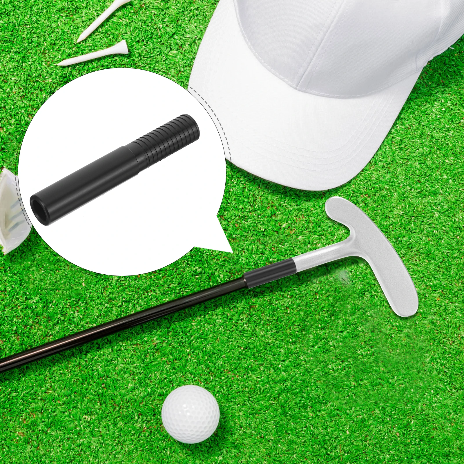 

Golf Club Extension Rod 0.56 Inch Steel 5cm Lengthened Shaft Extenders Durable Stainless Metal Golf Supplies Lightweight Easy