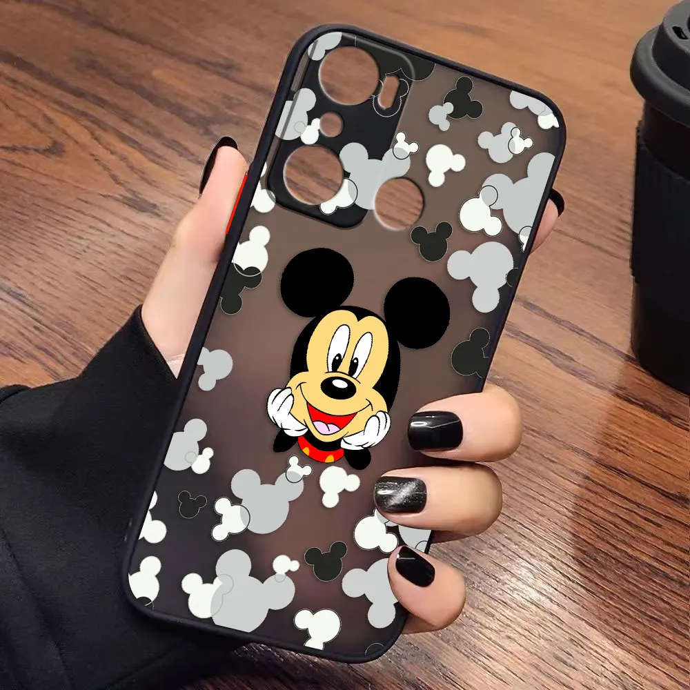 Funny Mickey Minnie Mouse Matte Phone Case for infinix HOT 20I 12 12I 11 11S 10 10I 10S PLAY 9 8 Pro POVA 3 CAMON 17P Case Funda