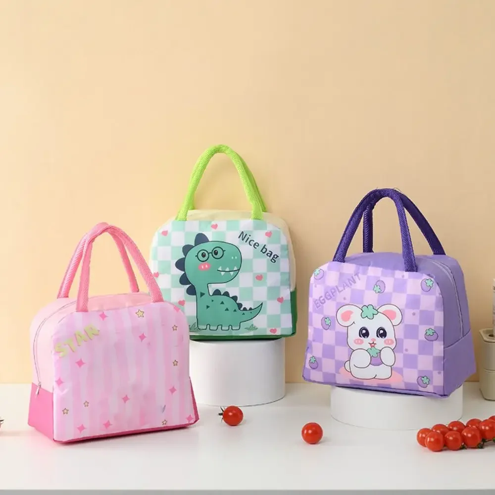 

Practical Cartoon Insulated Lunch Bag Aluminum Foil Thickened Thermal Meal Tote Bag Waterproof Hand-held Food Storage Bag Picnic