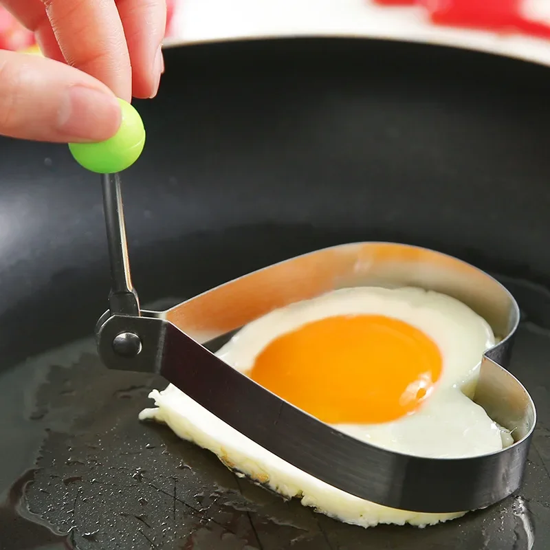 Formas de acero inoxidable, molde moldeador de huevos fritos, bricolaje, desayuno, anillos para panqueques, sándwich, herramientas de cocina, utensilio para hornear