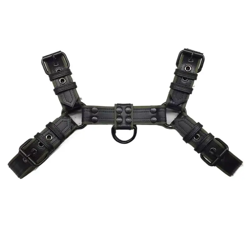 New arrival Leather Gay Sexy Leather Suspenders Harness BDSM Gay Sex Harness Belts Sexual Body Bondage Straps Punk Rave Cotumes