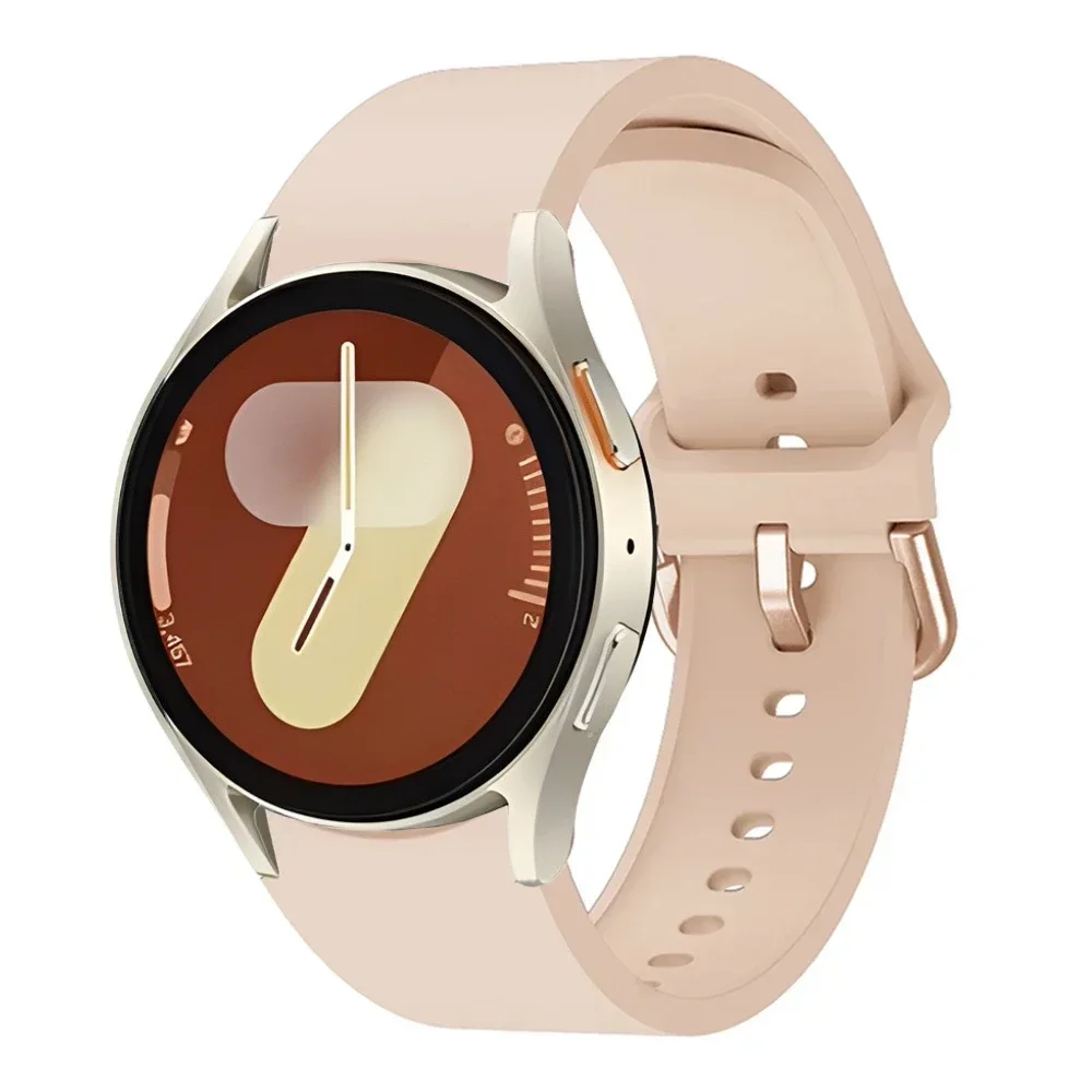 Оригинальный силиконовый ремешок для Samsung Galaxy Watch 7/6/5/4 40 мм 44 мм 5/Pro браслет Galaxy Watch 6/4 Classic 47/46 мм 43/42 мм