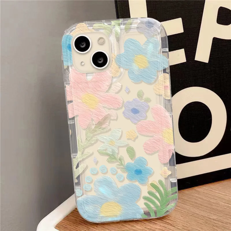 Flower Case For Samsung A54 5G A55 A 54 A 55 A53 A52 A51 A35 A34 A33 A32 4G A15 A14 A13 S24 Ultra S23 S22 Plus S21 S20 FE Cover