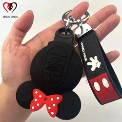 Car Remote Key Case Cover Keychain Holder For Mini Cooper F55 F56 F57 F54 F60 Silica Gel Bag Protection Shell Accessories