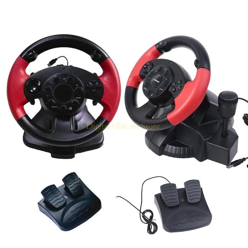E06D Gamepad Teenering Wheel for FT33D3 D7 Series 200 درجة زاوية الاهتزاز المزدوج
