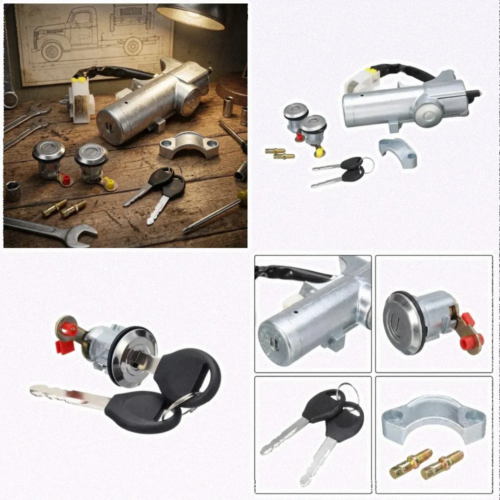 K9810-2s806 Replacement Ignition Lock Cylinder For Daily Driving Repair Direct Replacement Fit Includes Two Keys