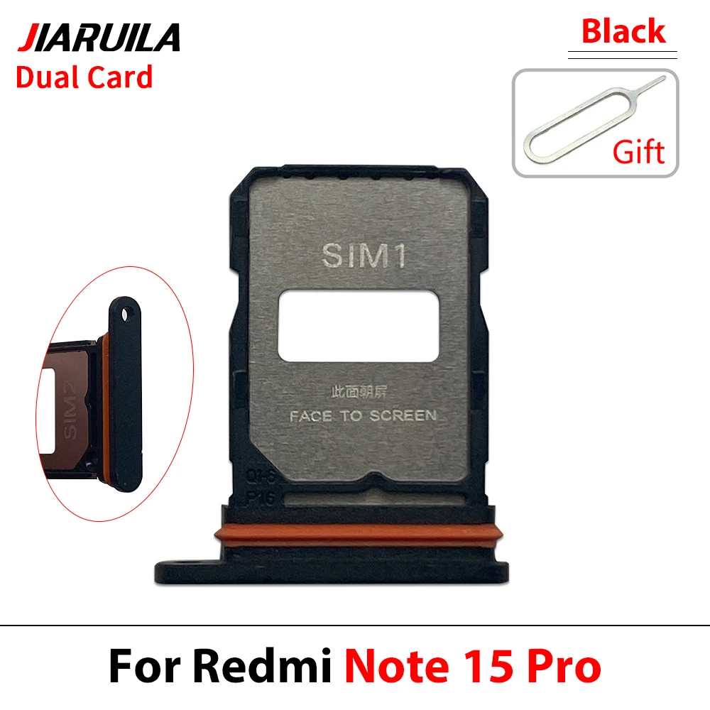 SIM-Kartenhalter, Chip-Slot-Schublade, Halter, Adapter, Zubehör, Reparaturteile für Xiaomi Redmi Note 15 Pro Plus (Dual-Karte) – Detail 9