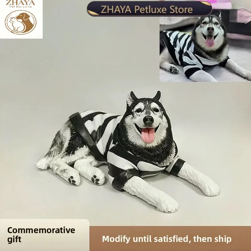 ornement-en-ceramique-personnalise-zhaya-avec-photo-d'animal-de-compagnie-sculpture-artisanale-de-chat-ou-de-chien-cadeau-commemoratif-figurine-personnalisee-de-chiot-ou-de-chaton-pour-la-maison