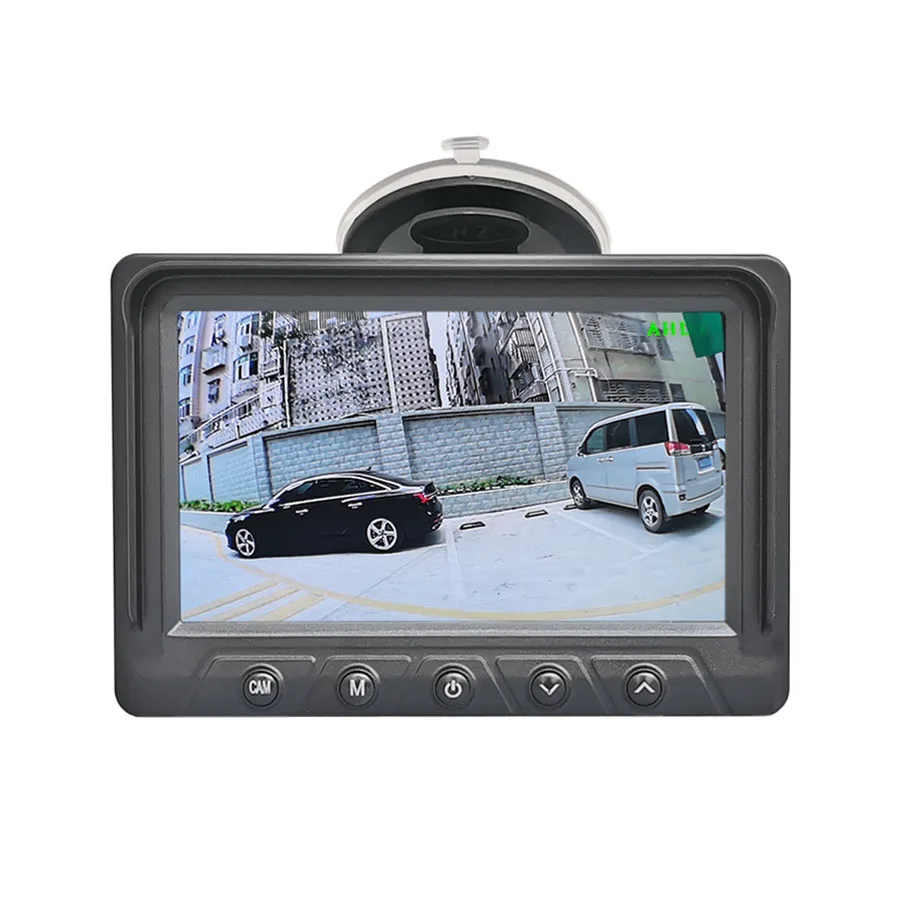SMALUCK AHD 5Inch IPS Screen Rear View Car Monitor Digital Screen Display Support AHD CVBS Car Camera AV 4Pin