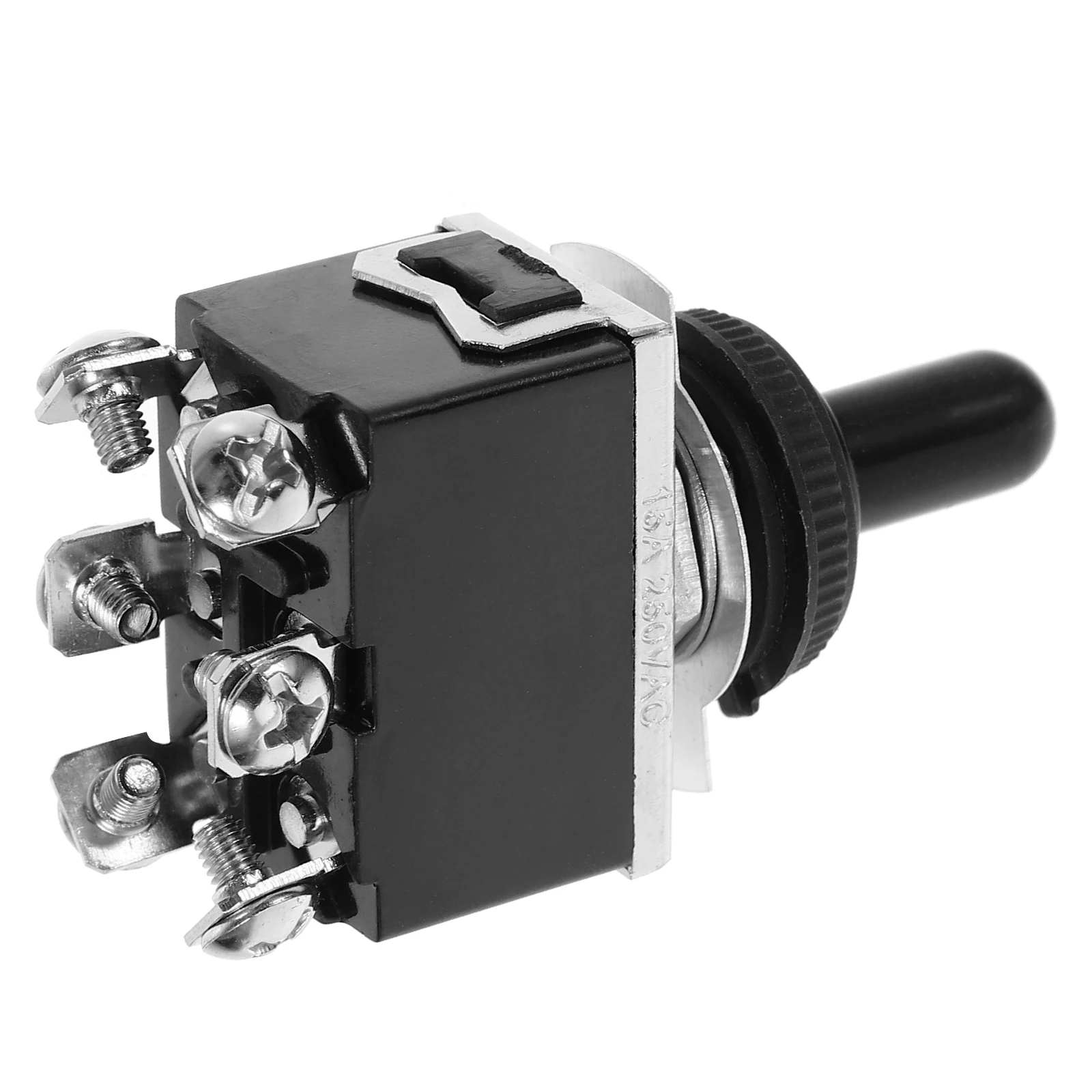 

Waterproof Cap Switch 203A DPDT Momentary Toggle Spdt Single Pole Double Throw Heavy Duty Red Cover Easy Install