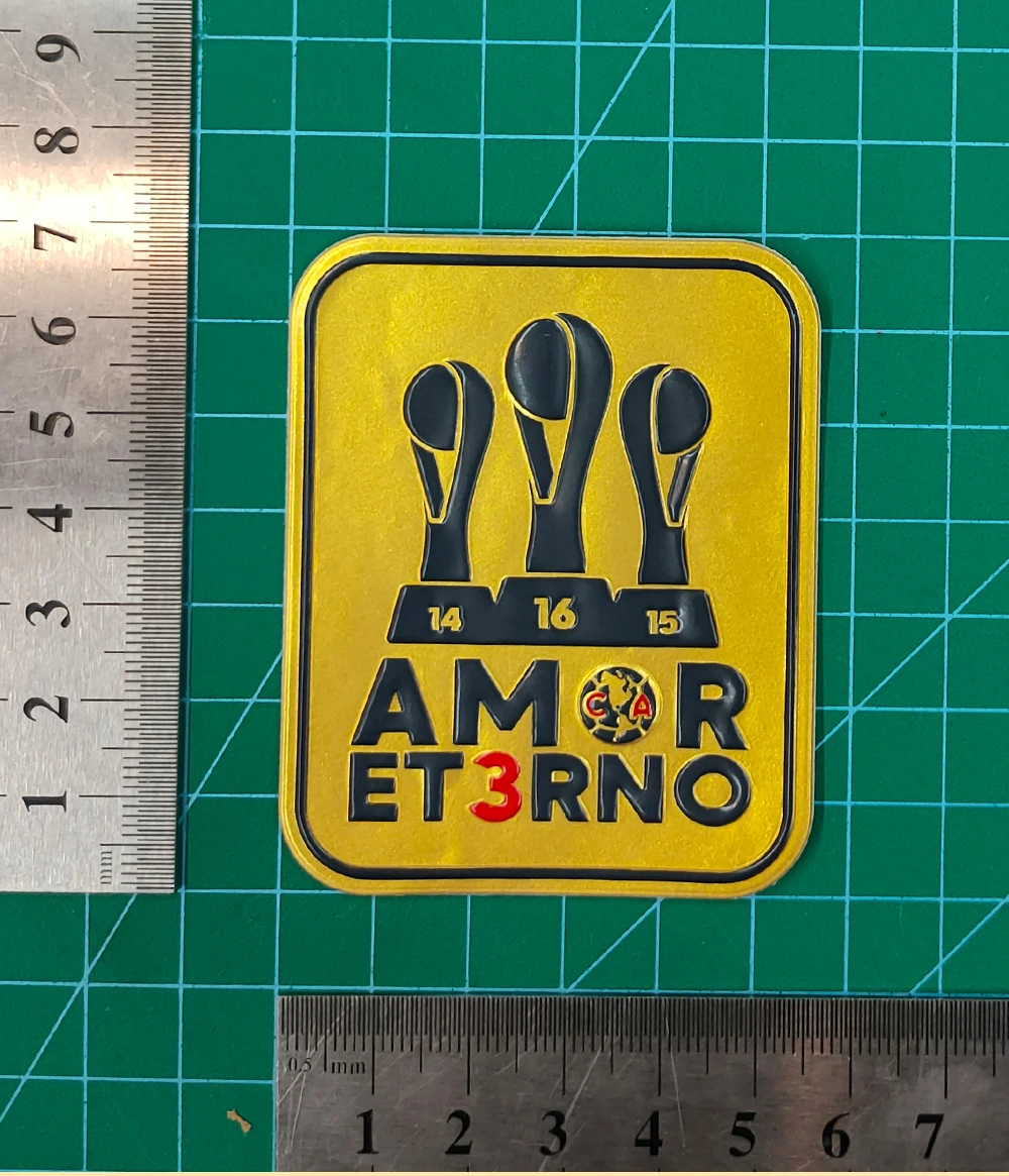 2025 고품질 CA A24 패치 축구 패치 AMOR ET3RNO 14 15 16 TRICAMPEON 축구 패치 (접착식)