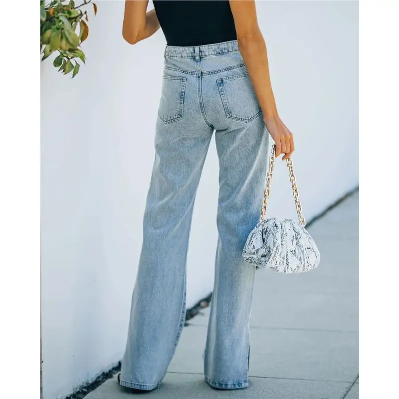 

Женские джинсы Faion, европейские повседневные женские джинсовые брюки, прямые длинные брюки, уличные брюки без бренда, зарегистрированная торговая марка