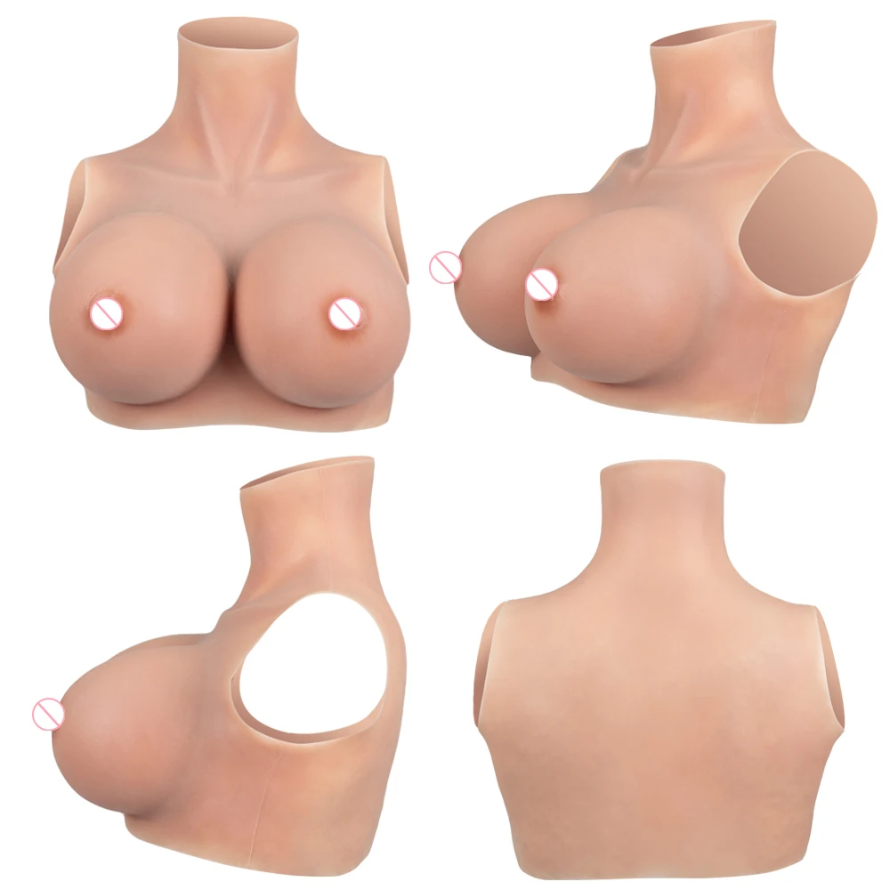 WANTES Crossdress for Men Beginner Fake Silicone Breast Forms Huge Boob A/B/C/D/E/G/H Cup Transgender Drag Queen Shemale Cosplay