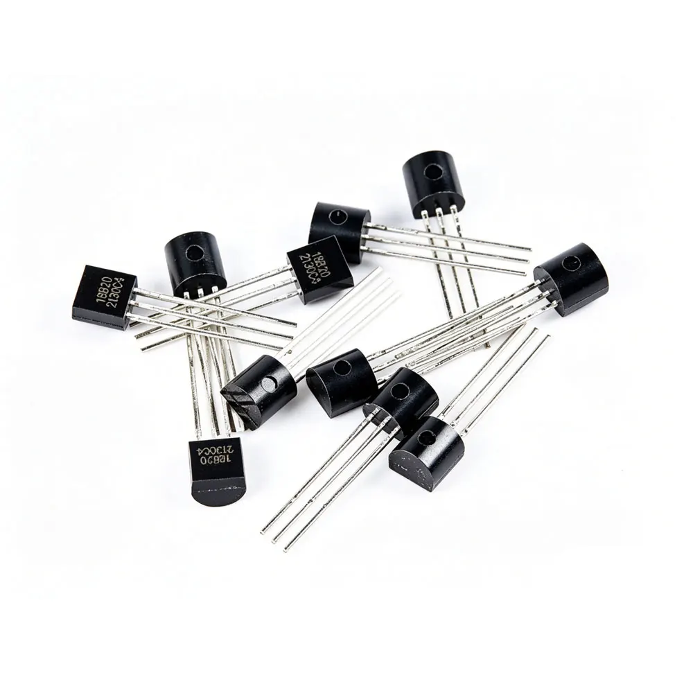 10pcs DS18B20 BS170 BS250 LM35DZ LM334Z 2SK30A K30A KIA7042AP TMP36GT9Z TO-92 Temperature Sensor Electronic Chip