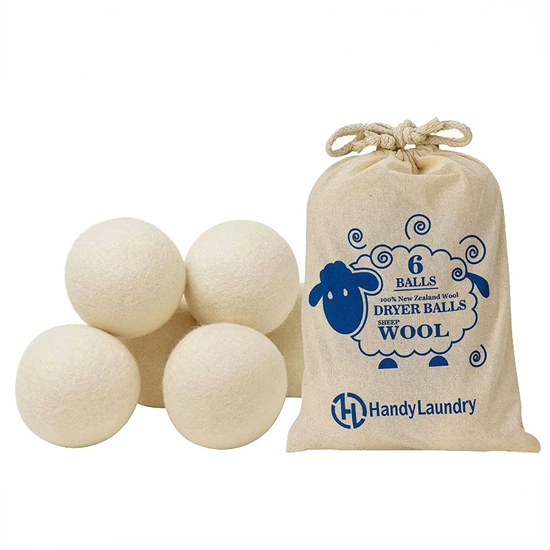 Nature Wool Dryer Balls Fabric Softener Ball for Sensitive Skin Reusable Softener Laundry Ball Home Washing Machine Accessories