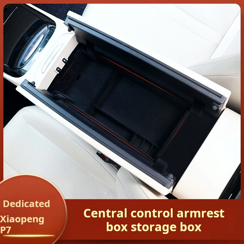 

For Xiaopeng motors P7 Armrest box storage box door side handle layered p5 Storage box storage and organization cars accessories