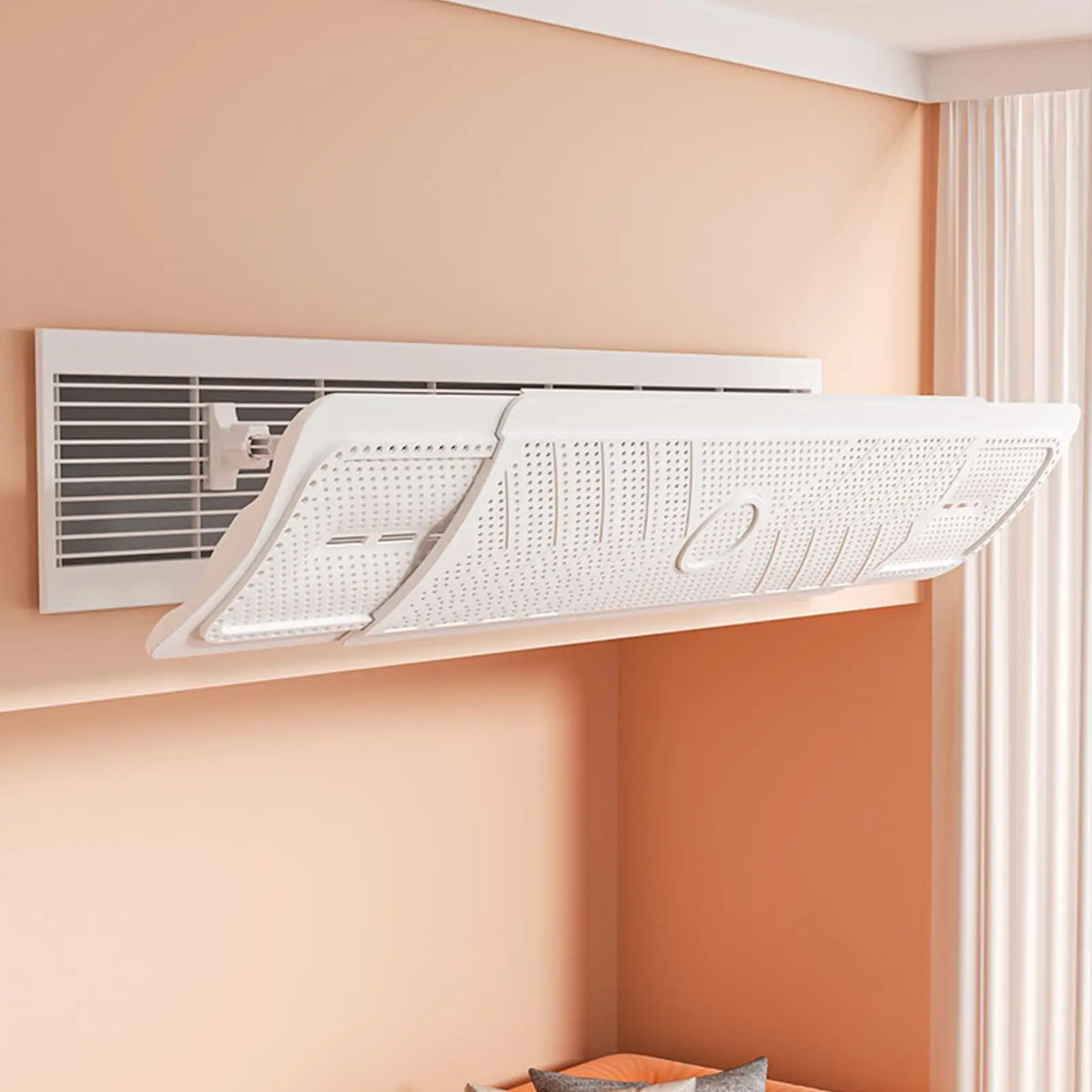 Retractable Air Conditioner Deflector to prevent direct airflow Adjustable AC Window Baffle Heating Cooling Systems Deflectors