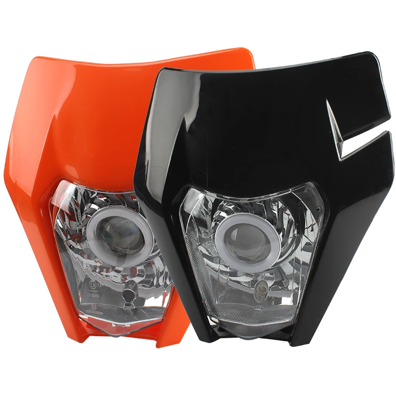 For KTM Led Headlight Plate Motorcycle Headlight EXC XC SX EXCF XCW SXF Supermoto Enduro Motocross Headlamp 125 To 500 2018-2023