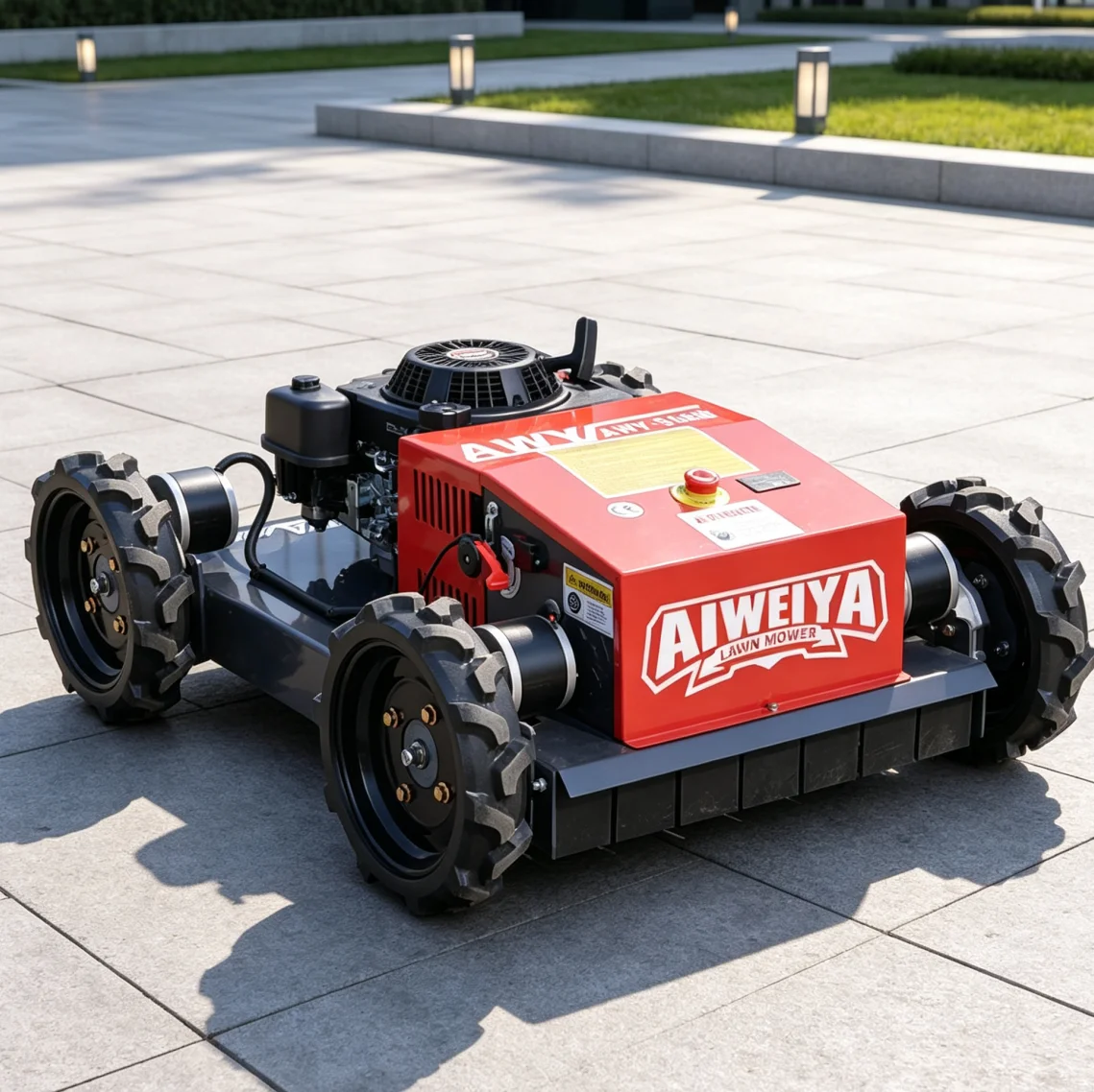 Customized Remote Mower RC Radio Controlled Petrol Crawler Flail Mower Self‑Propelled Wireless Garden Grass Mower