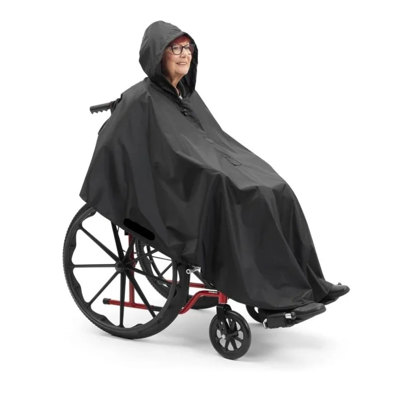 Плащ для инвалидной коляски для пожилых людей, одиночный плащ для взрослых, мужчин и женщин, большой расширяющийся плащ, ветрозащитный плащ, чехол для автомобильной одежды Плащ для инвалидной коляски для пожилых людей, одиночный плащ для взрослых, мужчин и женщин, большой расширяющийся плащ, ветрозащитный плащ, чехол для автомобильной одежды