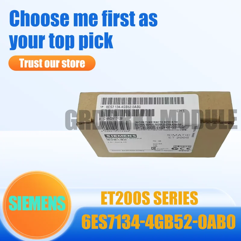 

New Original SIEMENS 6ES7134-4GB52-0AB0 6ES7 134-4GB52-0AB0 ET200S 2AI Input Module