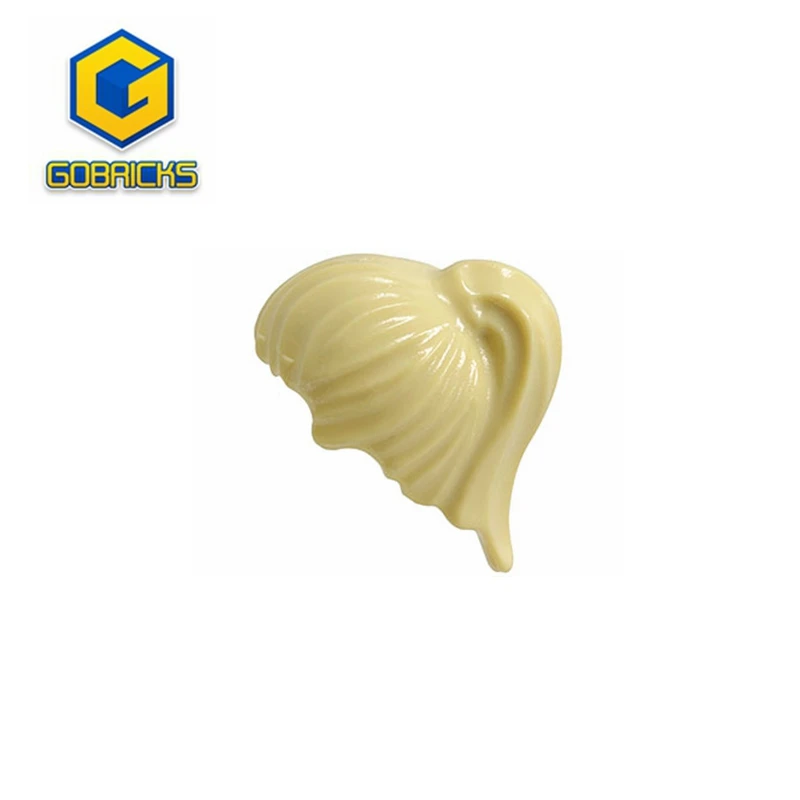 Gobricks GDS-M107 Hair Female Ponytail compatible with lego x104 toys Assembles Building Blocks Technical