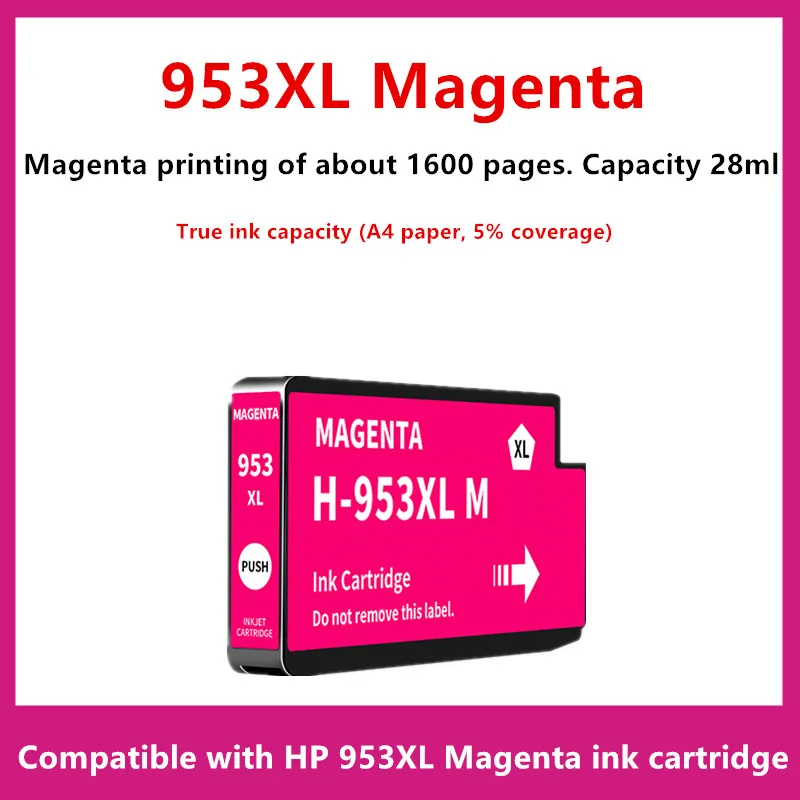 Cartuchos de tinta de repuesto para impresora HP953 953 XL, compatibles con HP Officejet Pro 7720, 7730, 7740, 8710, 8715, 8718, 8720, 953XL