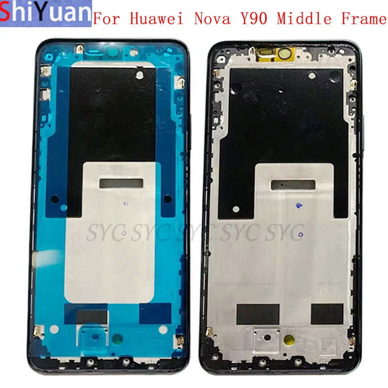 Behuizing Middelste Frame Lcd Bezel Plaat Paneel Chassis Voor Huawei Nova Y90 Telefoon Metalen Lcd Frame Vervanging Onderdelen