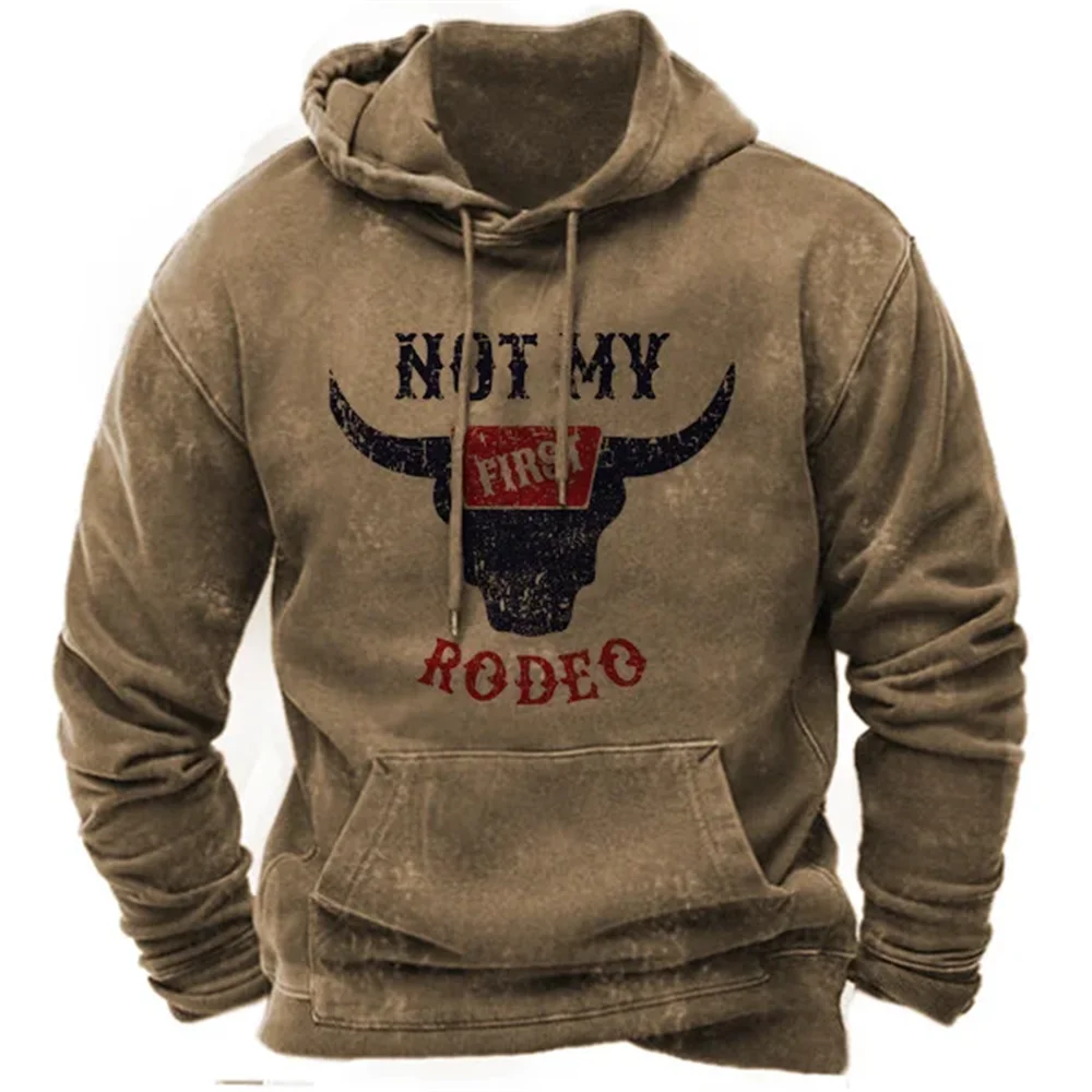 Neue Hoodies Sweatshirt männer Hoodie 3D Cowboy Gedruckt Pullover Übergroßen männer Tops Männlich Yellowstone Lose Vintage Kleidung Heißer