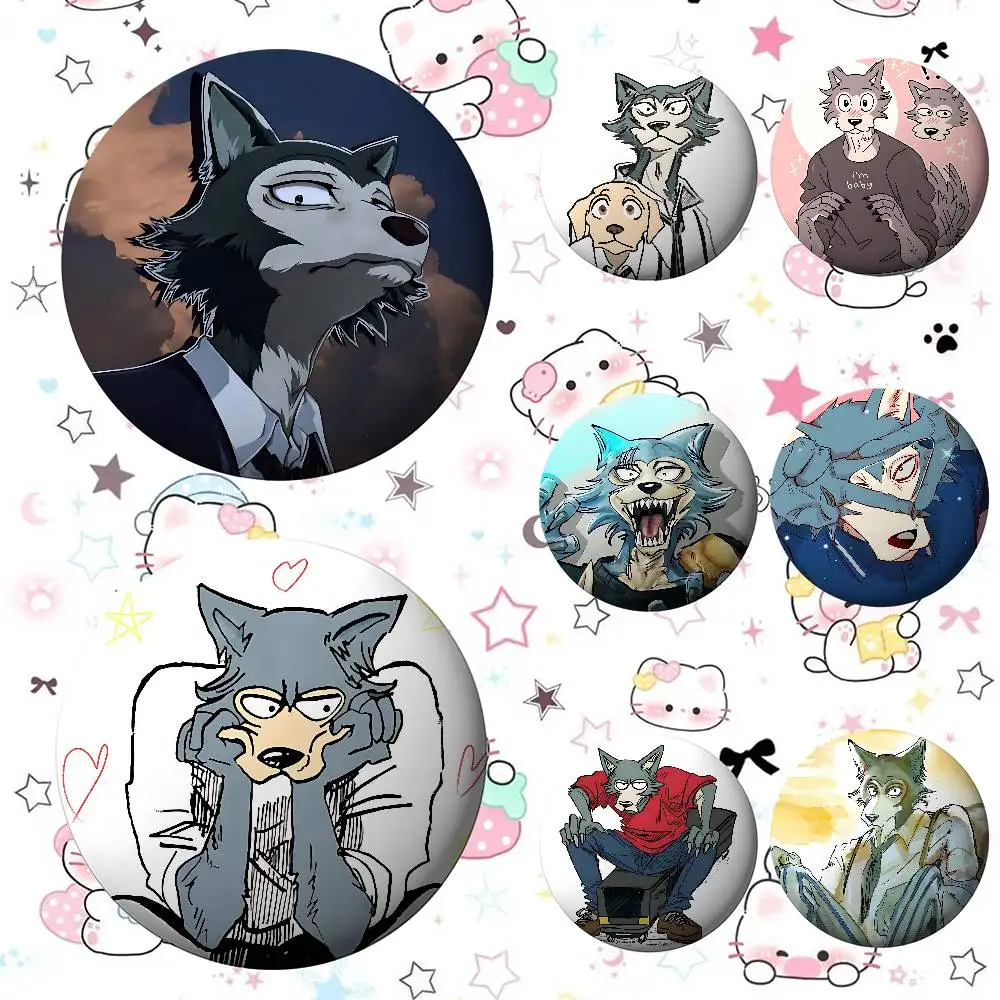 

Anime Beastars-S Badges Tinplate Soft Button Pin Brooch Metal Badge Custom Jewelry Accessories Hat Bag Lapel