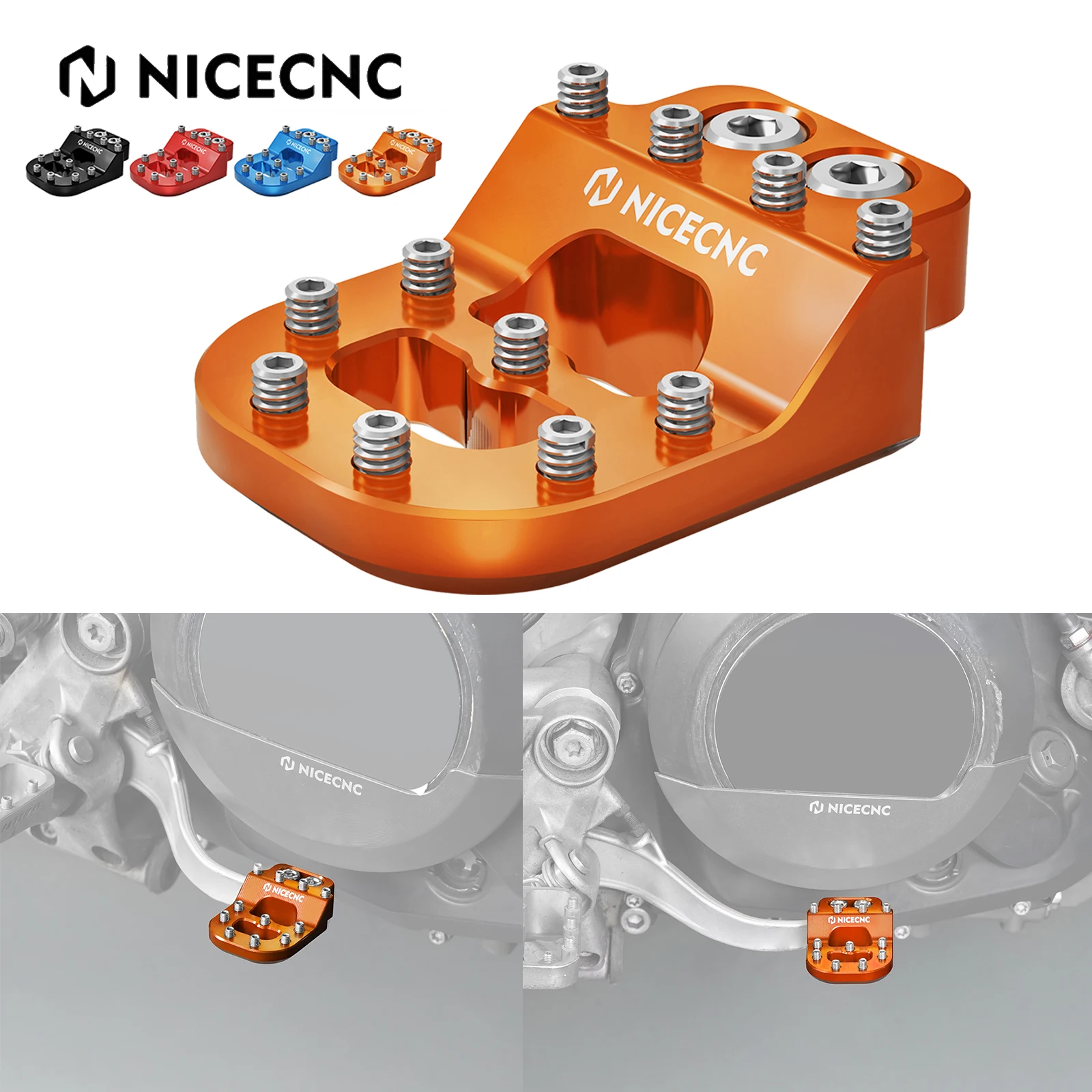 

For KTM 790 890 Adventure/R 2020-2024 Rear Brake Pedal Step Plate Tip 690 Enduro R SMCR 990 Adventure 1290 Super Adventure/R/S/T