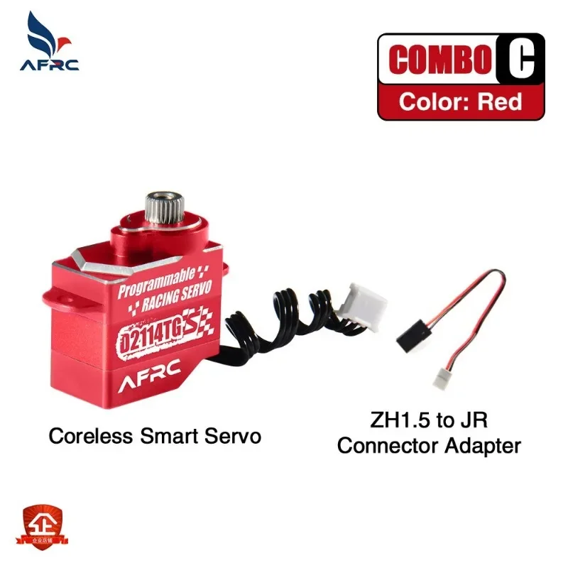 AFRC-D2114TG-S 11g Servo micro programmabile interamente in metallo Servo sterzo super muto per MINI Z D Q Modello di auto Aggiornamento assemblaggio fai da te
