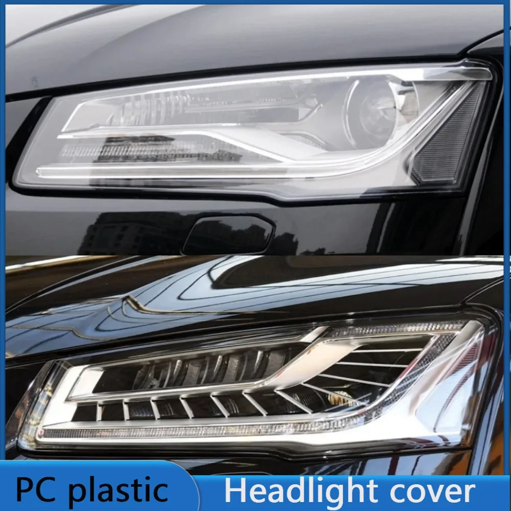 

For Audi A8 A8L D4 2014 2015 2016 2017 Year Front Headlight Cover Transparent Lampshade Headlamp Lens Shell Body Kit Accessories
