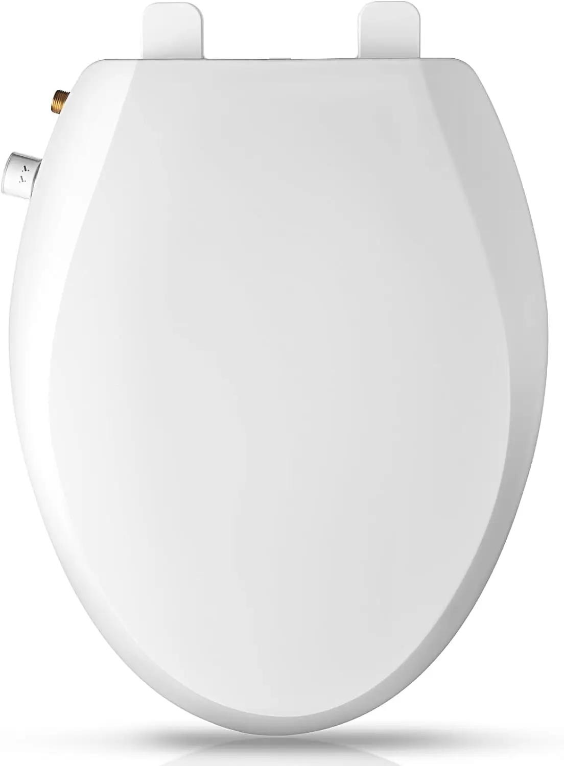 Elongated BidetToilet Seat with Quiet-Close,Non-Electric BidetToiletSeatwith Self CleaningDual Nozzles,Fit Elongated Toilet Seat