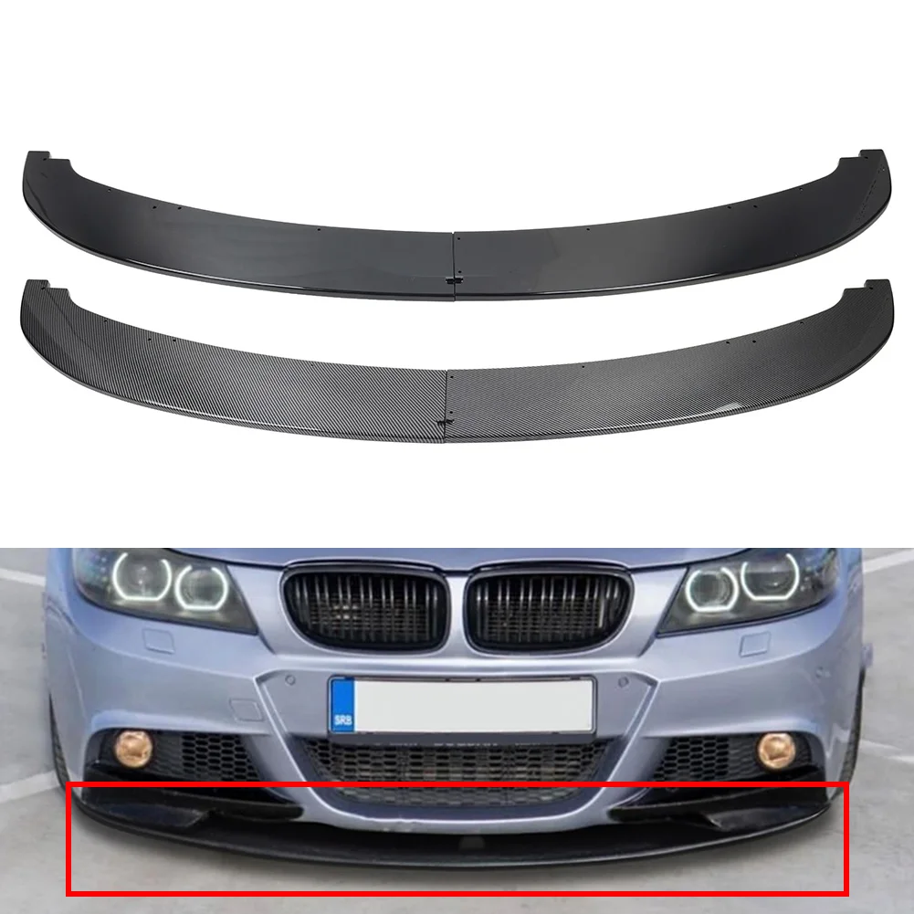 

2Pcs/Set Car Front Bumper Spoiler Lip Trim Protector Accessories For BMW 3 Series E90 E91 M Sport LCL 2009 2010 2011 2012