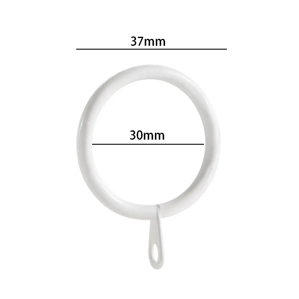 

Bathroom Metal Practical Low Noise Curtain Rings Hanging Hooks For Curtains Rods Roman circle