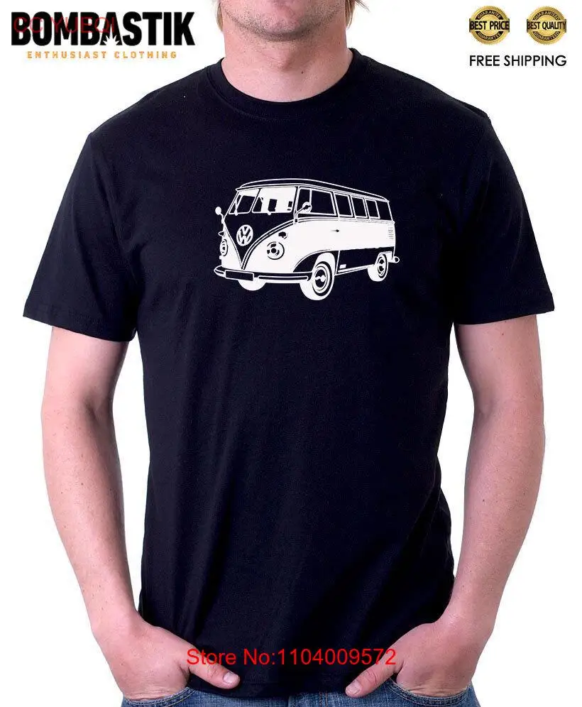 R 0243 WW Kombinationsfahrzeug Flower Power Kombi T-shirt Tee Design TOP Hippie