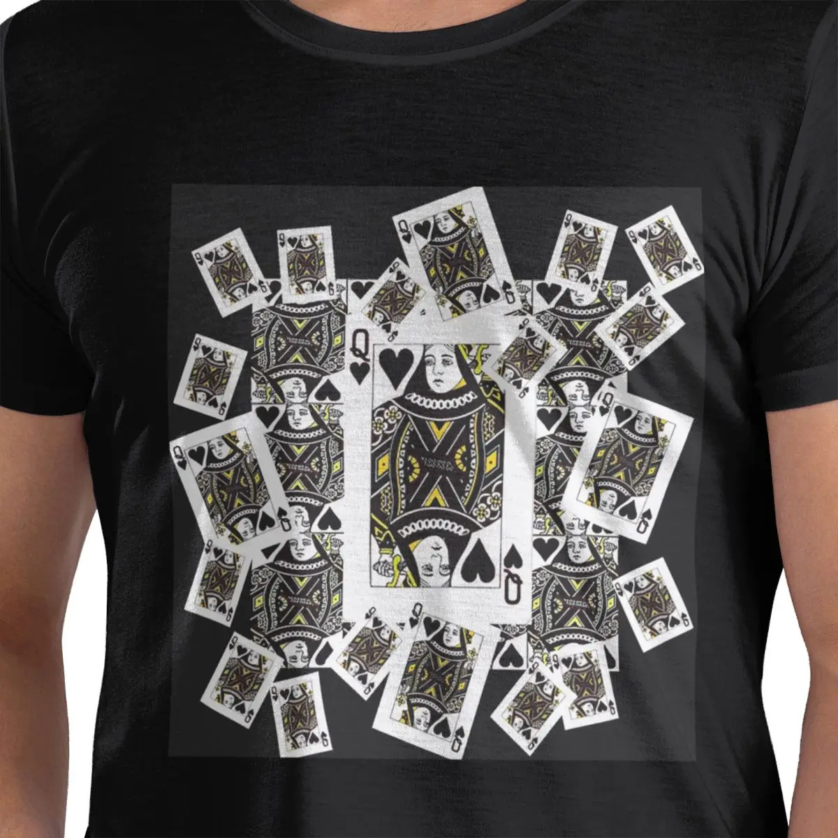 

Казиновые ночи Red Queen Of Hearts (1) футболка из 100% хлопка, мужские забавные футболки, мужские футболки с круглым вырезом и коротким рукавом, S-6XL