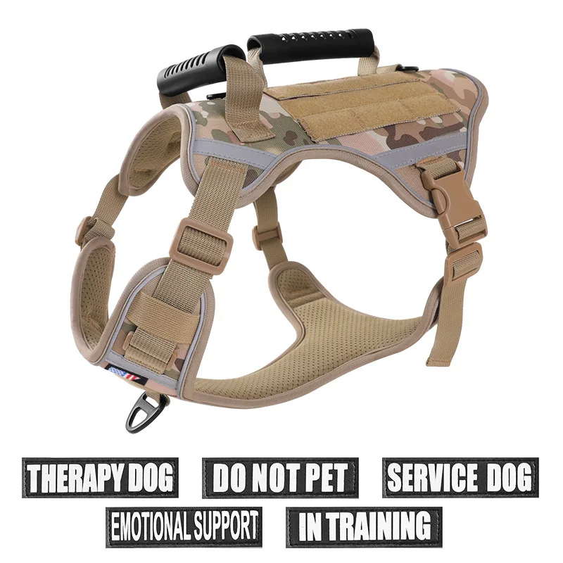 Tactical Dog Harness Pet training vest Dog Harness and leash set for small medium big dog walking hunting