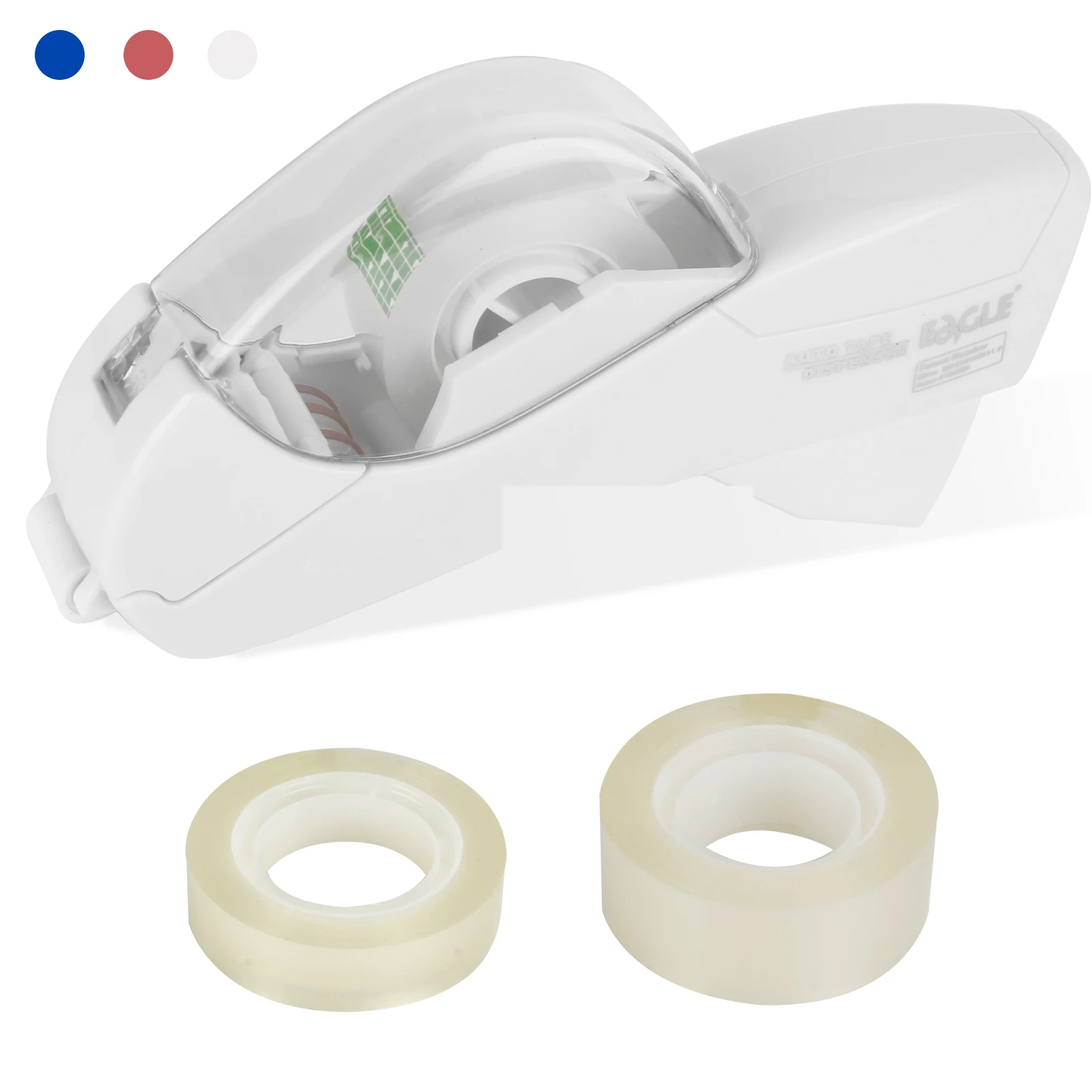 Auto-Klebebandabroller-Schneider mit Abschlepprollenband, tragbarer Schreibwaren-Handbandhalter zum Verpacken von Büro- und Heim- und Schulbedarf