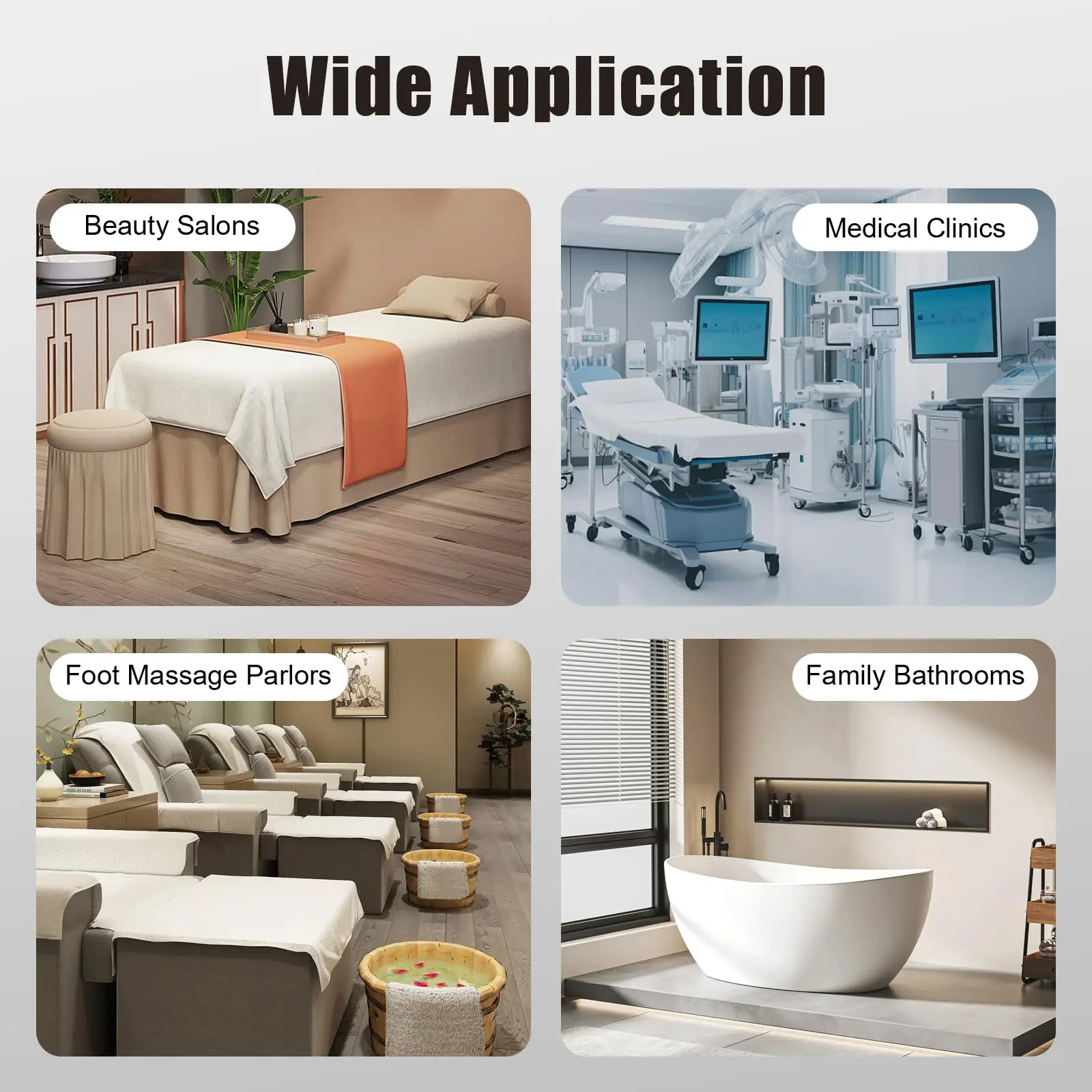 عربة محمولة لصالونات التجميل للأظافر أو حمام القدم، عربة لراحة القدم والباديكير وأثاث طاولة التدليك ومستلزمات الصالونات،