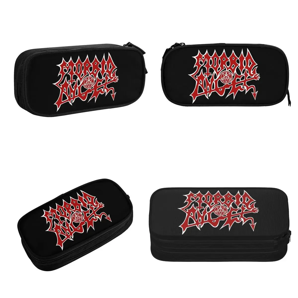 MORBID ANGEL Rock Metal Pencil Cases Big Capacity Pen Bags Pen Box Pencil Pouch For Boys Girls Students Stationery School Office