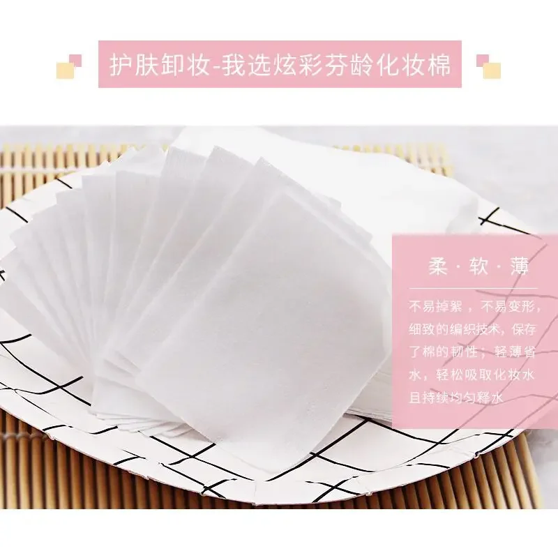 1000Pcs Cotton Pads Makeup Remover Cotton Face Disposable Wet Compress Makeup Remover