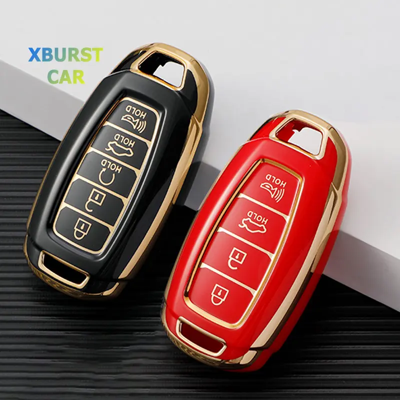 3/4/5Button TPU Shell Fob For Hyundai i30 Ix35 KONA Encino Solaris Azera Grandeur Ig Accent Santa Fe Palisade Car Key Case Cover