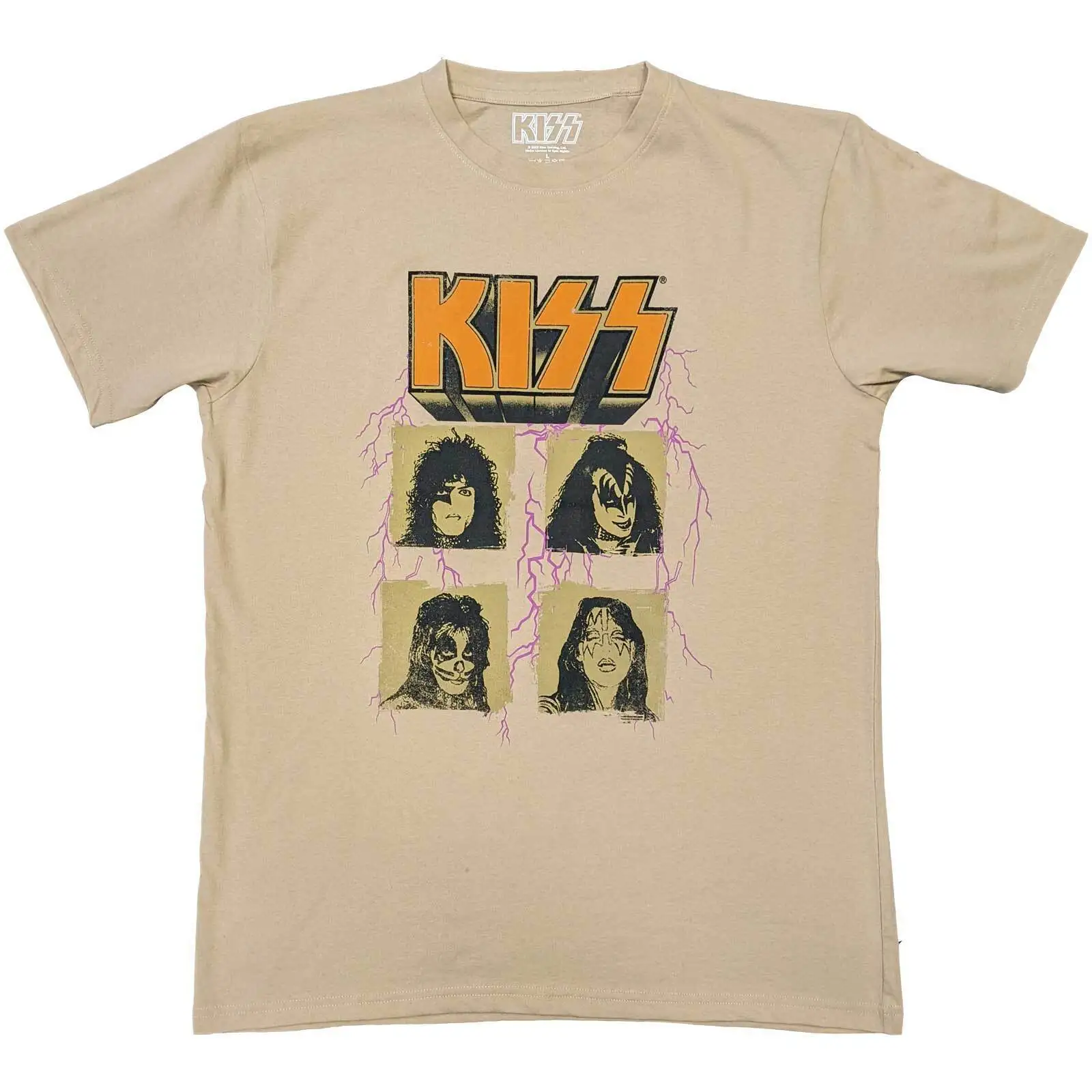 Kiss T Shirt Lightning Photo