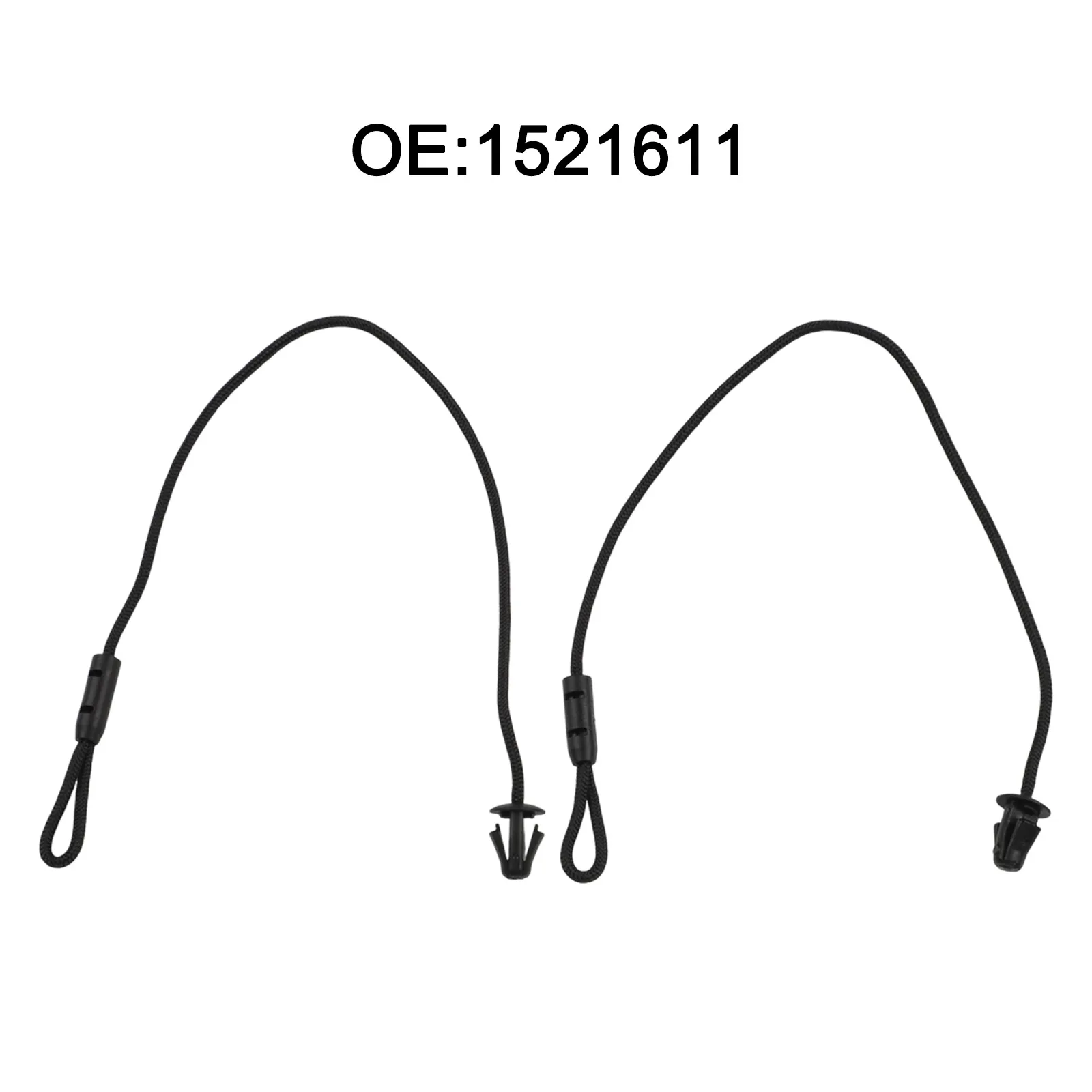 2x Door Rear Parcel Shelf Strap For Ford Fiesta- 2008 Through 2012 Matches OEM 1521611 Specifications No Assembly Required