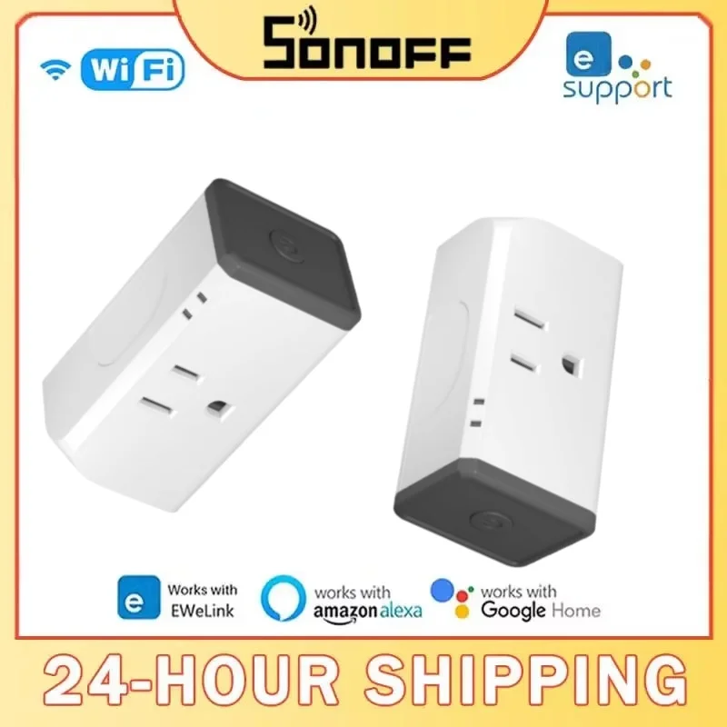 SONOFF S31 US Mini Wifi enchufe 15A tomas de corriente inteligentes interruptor enchufe de sincronización consumo de energía medida Monitor uso de energía