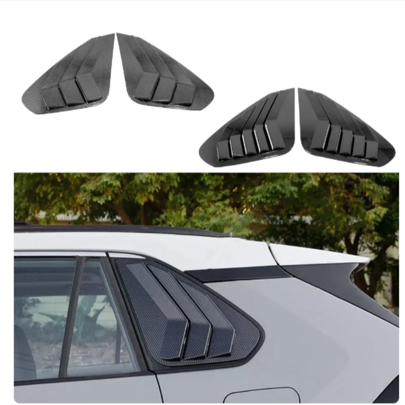 

Rear Side Window Louver Vent Stick Cover Trim Car Accessories Exterior Decoration Styling For Toyota Rav4 2019 -2023