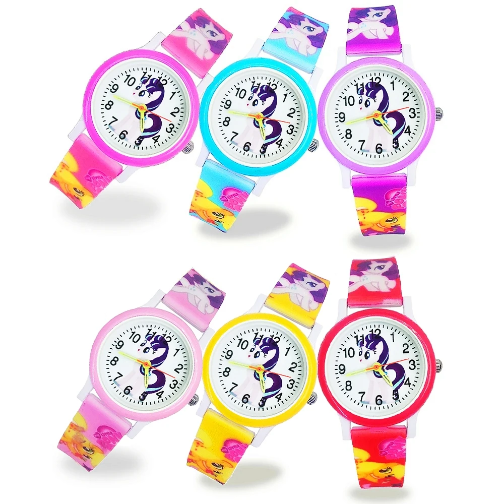 Rainbow Cloud Unicorn Kids Bracelet Children Watches Boys Girls Students Quartz Watches Birthday Party Gifts